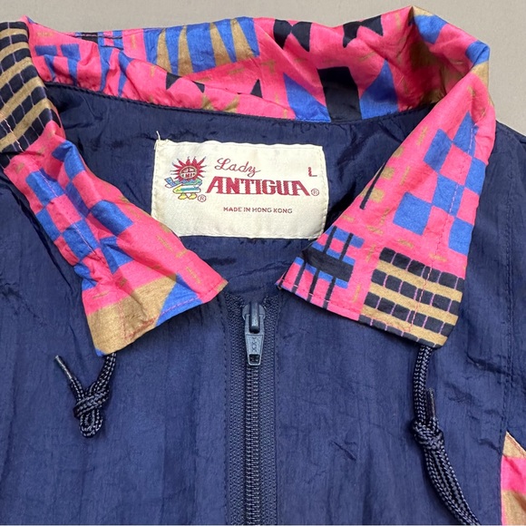 Vintage VTG woman’s ladies windbreaker tracksuit, jacket and pants, L. - Picture 6 of 11